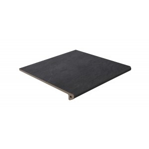Ступень фронтальная Exagres 33x33 Mediterraneo 331 Grafito R9 противоскользящая серый темный 12мм