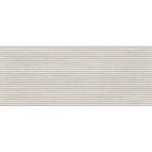 Плитка настенная Krion 150x60 Taranto Bianco Canal матовый под травертин белый 12.5мм 100371163