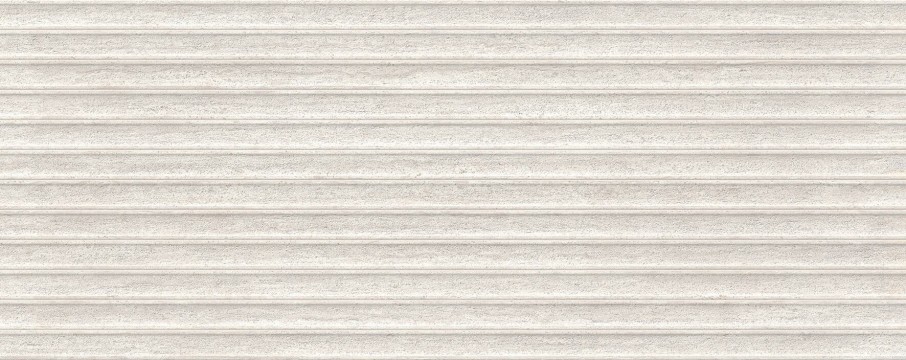 Плитка настенная Krion 150x60 Taranto Bianco Deco матовый под травертин белый 12.5мм 100371166