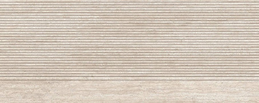 Плитка настенная Krion 150x60 Taranto Bone Stripe матовый под травертин бежевый 12.5мм 100371172