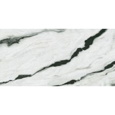 Керамогранит Zodiac 320x160 Panda White Polished бежевый тон графика 2B полированный под мрамор белый 6мм MN072AP321606-1