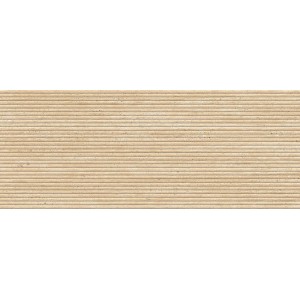 Плитка настенная Krion 150x60 Taranto Gold Canal матовый под травертин бежевый 12.5мм 100363886