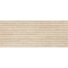 Плитка настенная Krion 150x60 Taranto Marfil Deco матовый под травертин бежевый 12.5мм 100363913