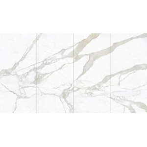 Керамогранит Zodiac 280x120 Calacatta Bianco Polished полированный под мрамор белый 6мм MN011AP281206