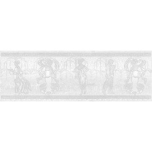 Плитка Laparet 60x20 декор Олимп серый 17-03-06-660 Мармара глянцевая глазурованная