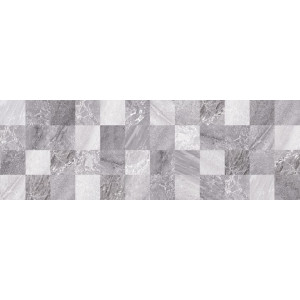 Плитка Laparet 60x20 декофон Мозаика серый 17-30-06-616 Мармара глянцевая глазурованная