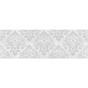 Плитка Laparet 60x20 декор Арабеска серый 17-03-06-661 Мармара глянцевая глазурованная