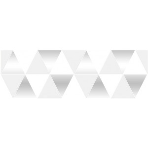 Плитка Laparet 60x20 декор Perla белый 17-03-00-463-0 Sigma глянцевая глазурованная