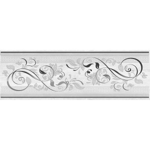 Плитка Laparet 60x20 декор Ажур серый 17-03-06-659 Мармара глянцевая глазурованная