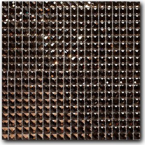 Мозаика 33x33 2 Crystall глянцевая коричневый мозаика 5мм Art Natura