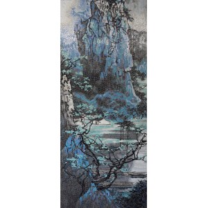 Панно 300x120 Югао голубой  Art Natura