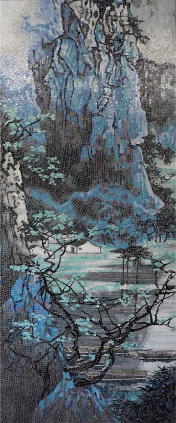 Панно 300x120 Югао голубой  Art Natura