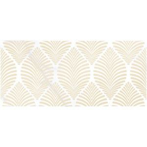 Плитка Cersanit 44x20 декор вставка белая узоры OM2G051DT Omnia глянцевая глазурованная