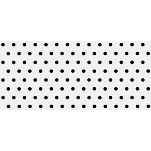 Плитка Cersanit 44x20 декор вставка точки черно-белый EV2G441 Evolution неполированная матовая глазурованная