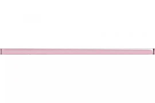 Плитка Cersanit 75x3 бордюр Universal Glass Спецэлемент стеклянный розовый UG1U071 Asai глянцевая глазурованная