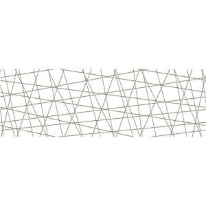 Плитка Cersanit 75x25 декор вставка белый VG2U051 Vegas глянцевая глазурованная