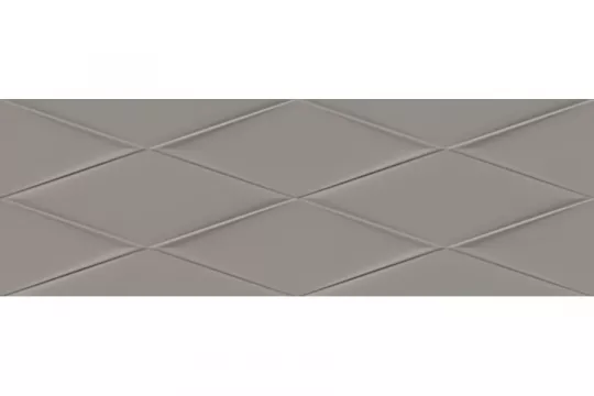Плитка Cersanit 75x25 декофон рельеф серый VGU092 Vegas глянцевая глазурованная