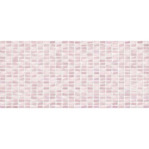 Плитка Cersanit 44x20 декофон облицовочная мозаика рельеф розовый PDG073D Pudra глянцевая глазурованная