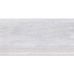 Плитка Cersanit 60x30 ступень ступень светло-серый A-WS4O526 J Woodhouse неполированная структурная глазурованная