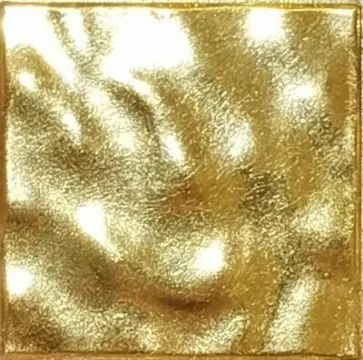 Irida Мозаика 2x2 20.OGS желтое напольное гофрированное золото