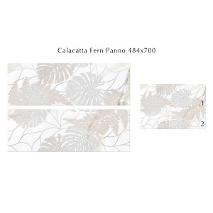 Плитка Eletto Ceramica Calacatta Fern панно 70x48 глянцевая