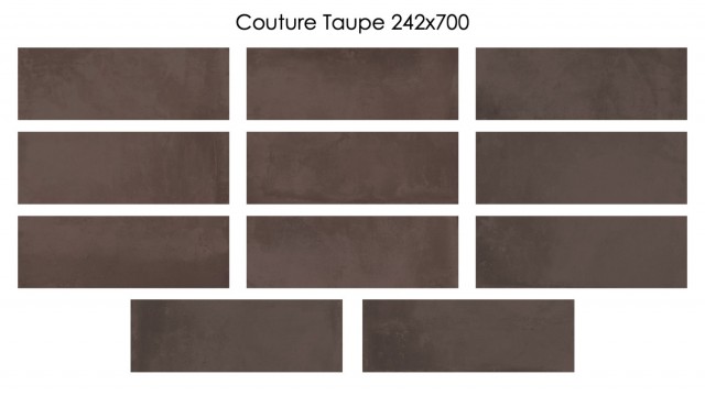Плитка Eletto Ceramica Couture Taupe облицовочная 70x24 матовая