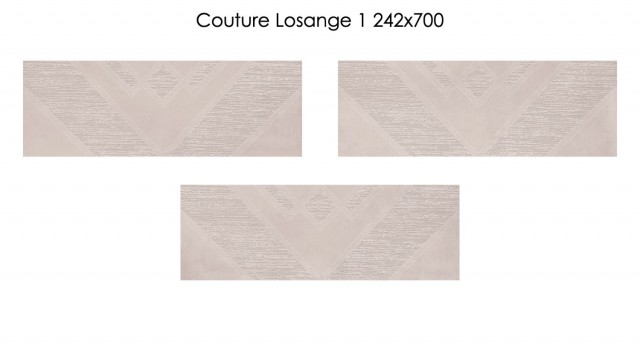 Плитка Eletto Ceramica Couture Losange 1 облицовочная 70x24 матовая