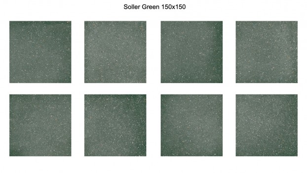 Плитка Eletto Ceramica Soller Green облицовочная 15x15 матовая