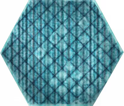 Керамогранит ITT Ceramic Керамогранит TRIBU Blue Matt Hexa 23,2x26,7 *
