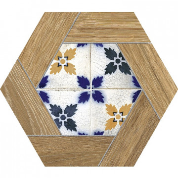 Плитка 27x23 ITT Ceramic Керамогранит Gador Matt Hexa универсальная