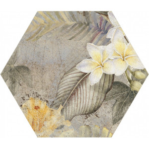 Плитка 27x23 ITT Ceramic Керамогранит Hibiscus Oxide Matt Hexa универсальная