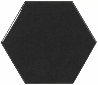 Equipe Плитка настенная 12*11 Hexagon Black