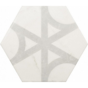 Equipe Плитка напольная 20*18 Carrara Hexagon Flow