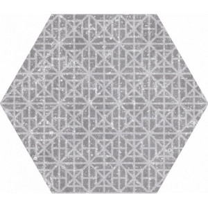 Equipe Керамогранит 29*25 Hexagon Melange Grey 6 вариантов паттерна