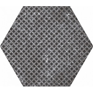 Equipe Керамогранит 29*25 Hexagon Melange Black 6 вариантов паттерна