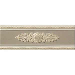 Плитка настенная 30x10 Каймаp17042 Tortora Listello Decorato Lirica дизайн Vallelunga