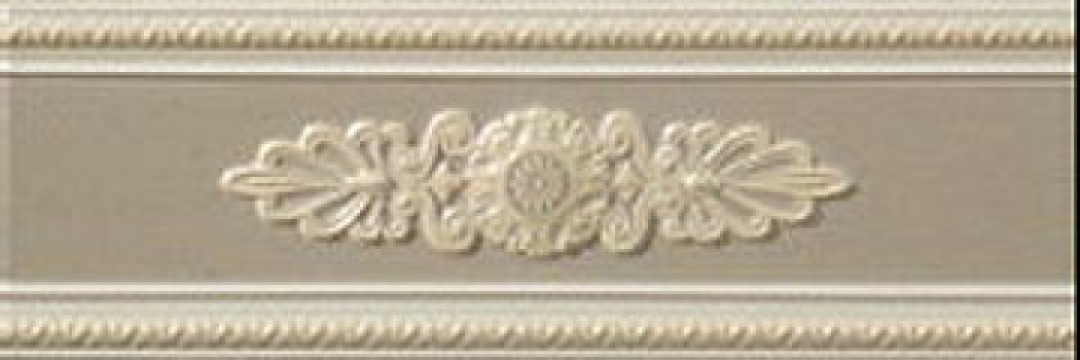 Плитка настенная 30x10 Каймаp17042 Tortora Listello Decorato Lirica дизайн Vallelunga