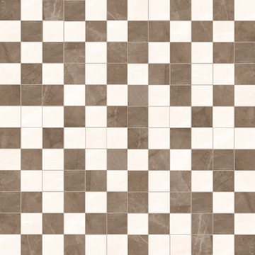 Керамическая плитка Керлайф Amani Мозаика Avorio/marron 29.4x29.4