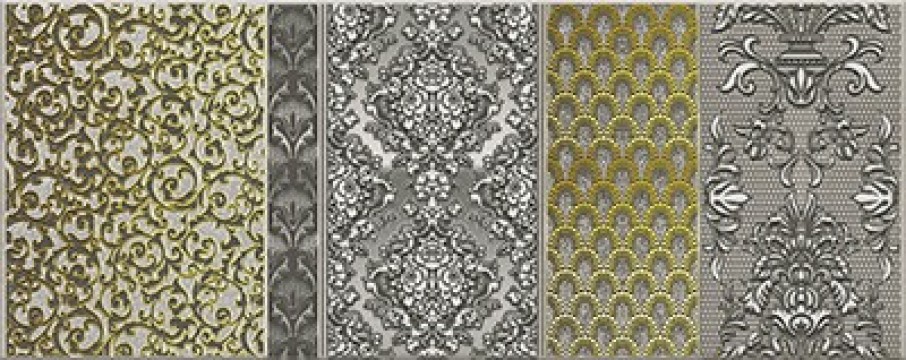 Керамическая плитка Керлайф Diana Декор Grigio 2 1C 50.5x20.1