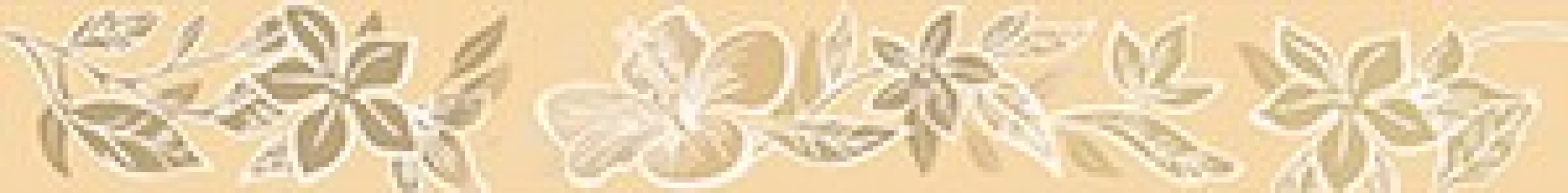 Керамическая плитка Керлайф Elissa Бордюр Sabbia Fiore 1C 50.5x6.2