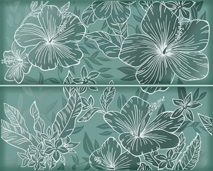 Керамическая плитка Керлайф Elissa Панно Mare Fiore 1C 50.5x40.2