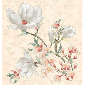 Керамическая плитка Керлайф Primavera Magnolia Crema 3шт 75.3x70.9