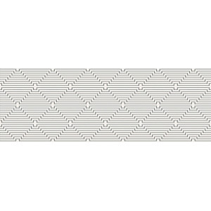 Керамическая плитка Керлайф Декор 25.1*70.9 SENSE CREMA MEANDRO
