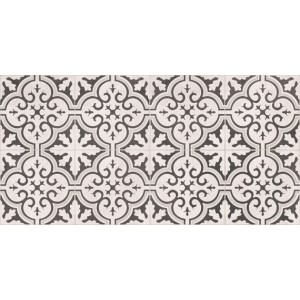 Плитка LB-Ceramics 60x30 Винтаж Вуд декор белый 7260-0006 матовая чёрный