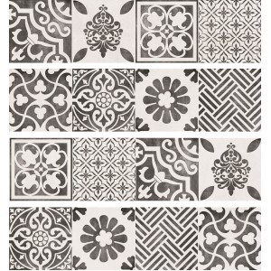Плитка LB-Ceramics 30x8 Винтаж Вуд Напольный бордюр белый микс 6903-0042 матовая