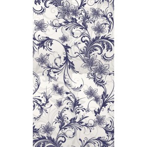Плитка LB-Ceramics 90x50 Азур панно Крем синее 1609-0005 глянцевая белый синий