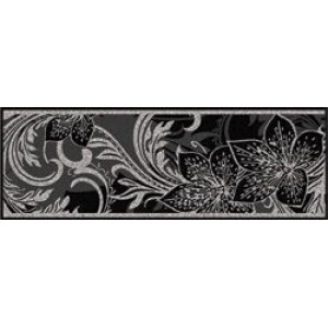 Плитка LB-Ceramics 25x9 Азур бордюр черный 1501-0047 глянцевая чёрный