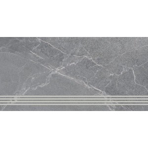 Плитка LB-Ceramics 60x30 Диккенс ступень серый 6860-0071 матовая