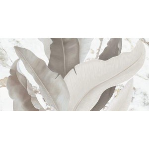 Плитка LB-Ceramics 60x30 Янссон декор 2 светлый 7360-0019 матовая белый
