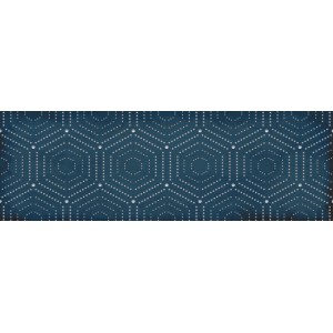 Плитка LB-Ceramics 60x20 Парижанка декор синий 1664-0180 глянцевая